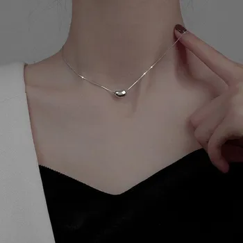 Простое ожерелье Doudou своими руками из акации Dou из титановой стали, простая цепочка на ключицу, универсальный подарок на День матери для девушки