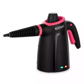 Пароочиститель Kitfort KT-9170-1 черно-малиновый