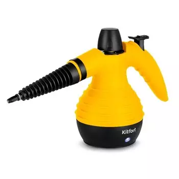 Пароочиститель Kitfort KT-9193-3 черно-желтый