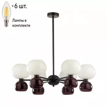 Подвесная люстра Changi Odeon Light с лампочками 4978/12+Lamps E14 Свеча
