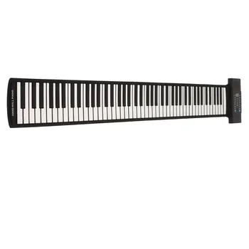 Roll Up Piano 88 клавиш Bluetooth MIDI Функция Сенсорное Портативное Электрическое Roll Up Piano для EU Plug