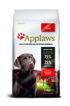 Корм Applaws беззерновой для собак крупных пород "Курица/Овощи: 75/25%" (2 кг)