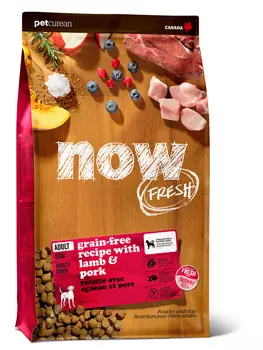 Корм NOW FRESH беззерновой для взрослых собак со свежим мясом ягненка (1,59 кг)