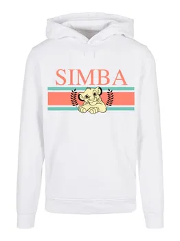 Пуловер F4NT4STIC Basic Disney Knig der Lwen Simba Stripes, белый