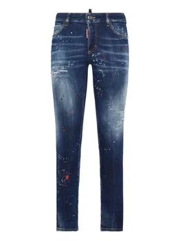 DSQUARED2 джинсы с эффектом потертости, синий