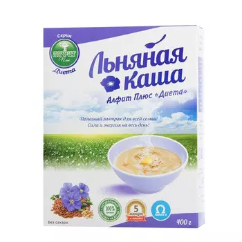Льняная каша Диета, Алфит плюс, 400 гр