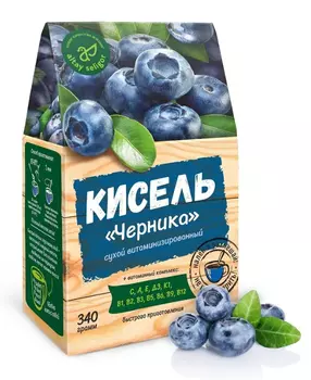 Кисель "Черника", 340 гр, Алтай Селигор