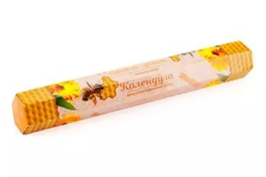 Свеча из вощины с календулой