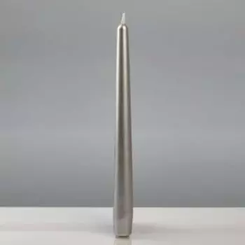 Свеча средняя серебряная