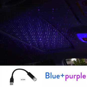 Романтический светодиодный звездный ночник 5 В с питанием от USB Galaxy Star Projector Light красный