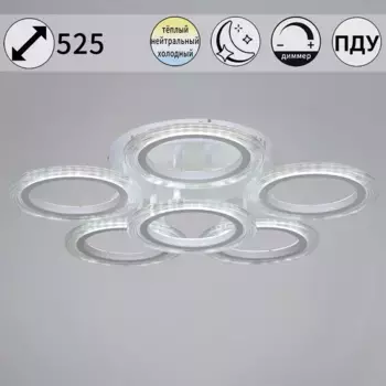 Потолочная светодиодная люстра Reluce 09812-3.3-06A WH