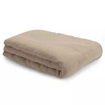 Покрывало легкое из хлопка бежевого цвета с контрастной каймой Tkano Essential 180 x 250 см