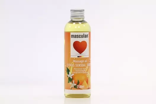Масло массажное Masculan тонизирующее с цитрусовым ароматом, 200 мл