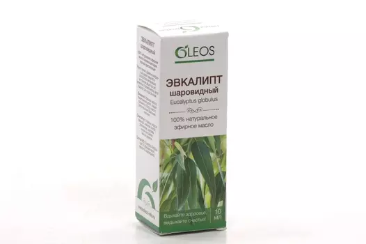 Масло Oleos Эвкалипт шаровидный эфирное, 10 мл