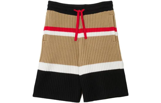 Шорты детские Burberry, бежевый / черный / белый