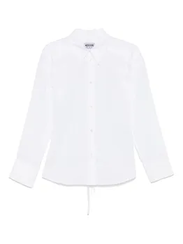 Рубашка с открытой спиной MOSCHINO JEANS, белый