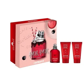 Cacharel Amor Amor Women's Eau de Parfum Подарочный набор 1,7 жидких унций спрея с 2 упаковками лосьона для тела