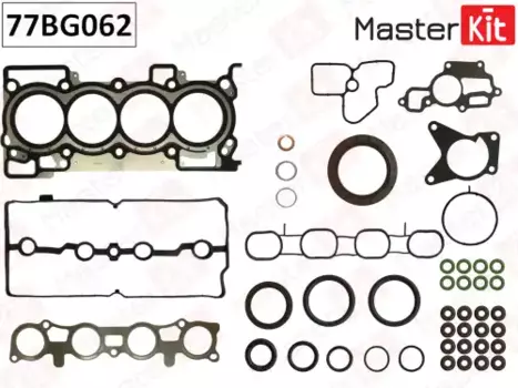 Комплект прокладок двигателя MASTERKIT 77BG062
