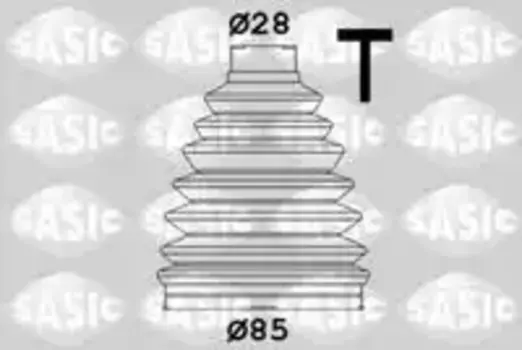 к-кт пыльника ШРУСа наружнего! термопласт\ Renault Duster 1.2/1.5D 10> 1904040 SASIC