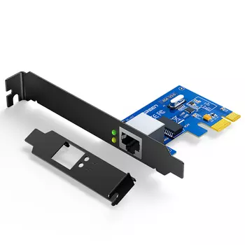 Адаптер UGREEN US230 30771_ Gigabit 10/100/1000Mbps PCI Express Network, черный