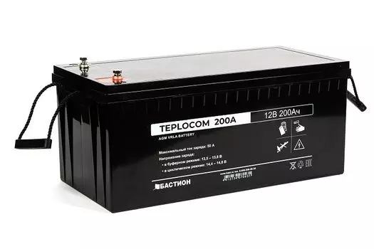 Аккумулятор Бастион TEPLOCOM 200Ач 12В 200Ач