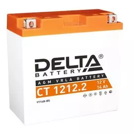 Аккумулятор Delta CT 1212.2 12В, 12Ач, Battery replacement YT14B-BS