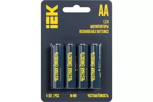 Аккумулятор IEK AAK-NIMH-06-2700-L04 GREEN Ni-MH AA 2700мАч (4шт/блистер)