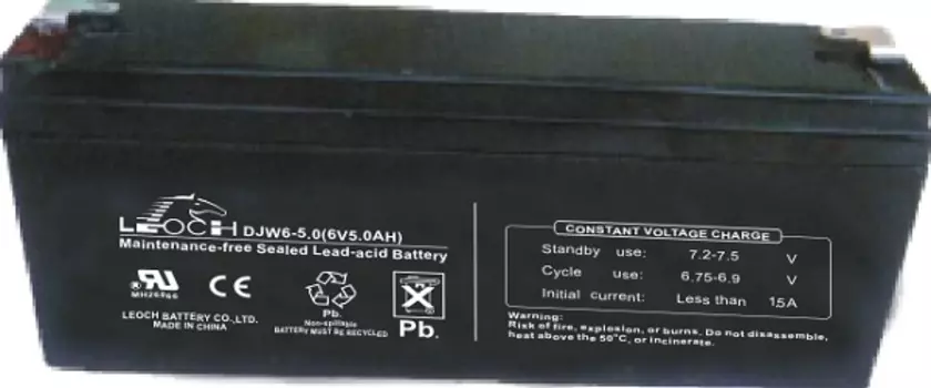Аккумулятор LEOCH DJW 6-5 6В, 5Ач