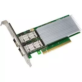 Адаптер сетевой Intel E810-CQDA2 2xQSFP28 ports, 100GbE, PCI-E x16 gen3/gen4, iWARP/RoCEv2, IEEE 1588 PTP, ADQ, iSCSI, NFS, VMDq. PCI-SIG* SR-IOV Capa
