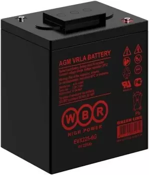 Аккумулятор WBR EVX225-6G WBR 226Ач