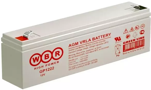 Аккумулятор WBR GP1222 WBR 2,3Ач