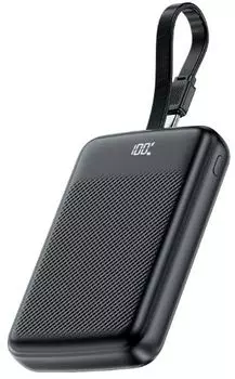 Аккумулятор внешний портативный ACEFAST M13 PD 22.5W Power Bank With Cable 10000Mah. Цвет: черный