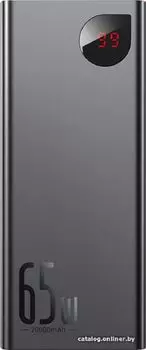 Аккумулятор внешний портативный Baseus PPIMDA-D01 Adaman Metal Digital Display Quick Charge 20000mAh 65W black