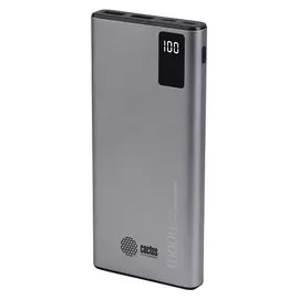 Аккумулятор внешний портативный Cactus CS-PBFSLT-10000 10000mAh 3A 2*USB серый