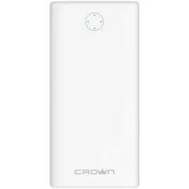 Аккумулятор внешний портативный Crown CMPB-1000 white CM000003423 10000 mAh, Li-Pol, вход: micro-USB/typeC-5В/2.1А; выход: USB1-5В/2.1А, USB2-5В/1А, ц