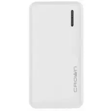 Аккумулятор внешний портативный Crown CMPB-604 CM000003088 white, 10000mAh, Li-Pol, вх. micro USB, вых. 2*USB (type A)