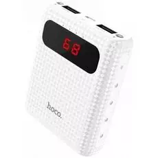 Аккумулятор внешний портативный Hoco B20-10000 6957531049630 10000мА/ч,USB, 2.1A, белый