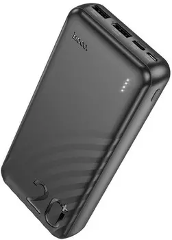 Аккумулятор внешний портативный Hoco J123A ELEMENT 20000mAh 2A 2xUSB-A черный