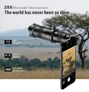 Объектив Apexel 28x Telescope для смартфона APL-JS28X