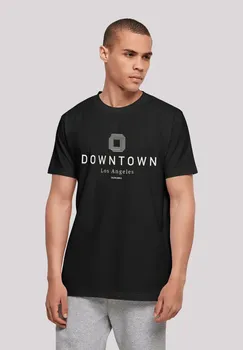 F4NT4STIC Футболка "Downtown LA TEE UNISEX", принт, черный