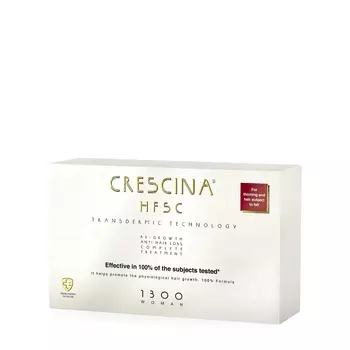 Crescina Crescina Комплекс против выпадения и для роста волос у женщин Transdermic HFSC 100% Complete Treatment (Re-Growth + Anti-Hair Loss) 1300/ 20 х 3,5 мл