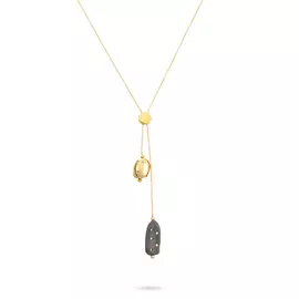 Колье из серебра RB-N324-2-X-BL-X-X-W