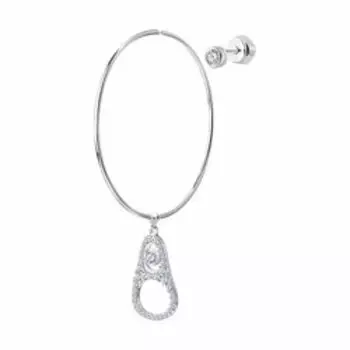 Серьги SKLV из серебра с фианитами
