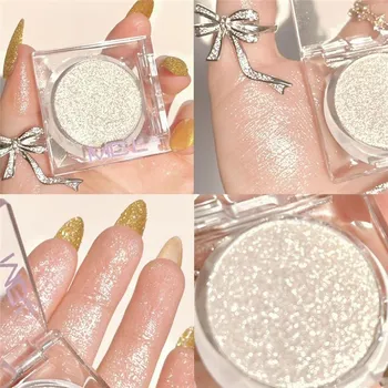 Палетка теней Laying Silkworm Contouring Fine Shimmer Pearl Natural Highlight Осветляющий лоток для теней для век Водостойкий, не размазывающийся стойкий макияж