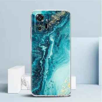 Роскошный классный прозрачный чехол с мраморным узором для Xiaomi Redmi Note 11 Pro 10 9 9S 8 8T 7 9A 9C 9T 10 10C K40 прозрачный чехол для телефона Redmi Note 11 Pro 5G