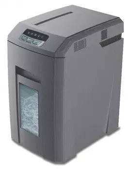 Шредер Office Kit S153 серый (секр.P-4)/фрагменты/24лист./32лтр./скрепки/скобы/пл.карты/CD