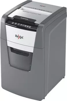Шредер Rexel Optimum AutoFeed 130X черный с автоподачей (секр.P-4)/фрагменты/130лист./44лтр./скрепки/скобы/пл.карты