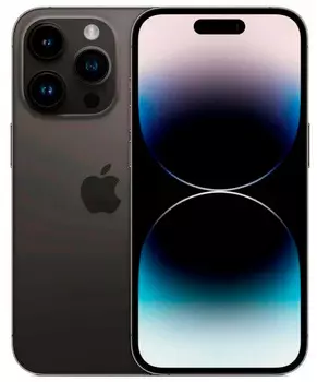 Смартфон Apple A2889 iPhone 14 Pro 128Gb 6Gb черный космос моноблок 3G 4G 1Sim 6.1" 1179x2556 iOS 16 48Mpix 802.11 a/b/g/n/ac/ax NFC GPS GSM900/1800 GSM1900 TouchSc Protect