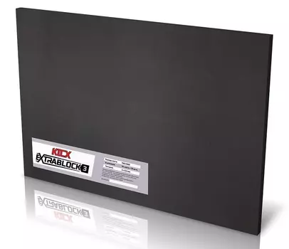 Шумоизоляция Kicx Extrablock 3 (компл.:1шт) 1000x750x3мм