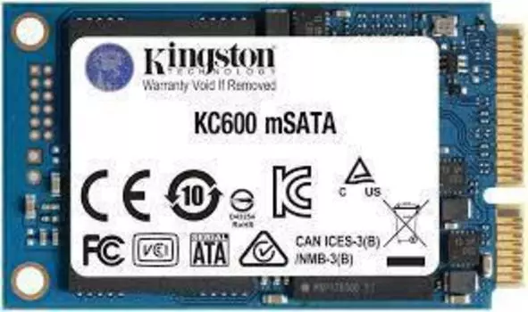 SSD жесткий диск MSATA 1TB KC600 SKC600MS/1024G KINGSTON
